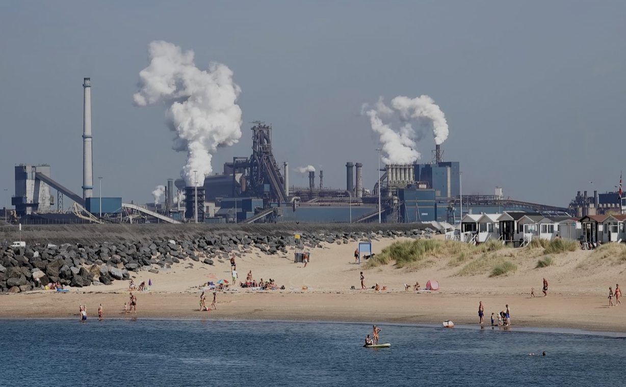 IJmuiden, the Netherlands - May 8th 2018: Tata Steel Stock Photo